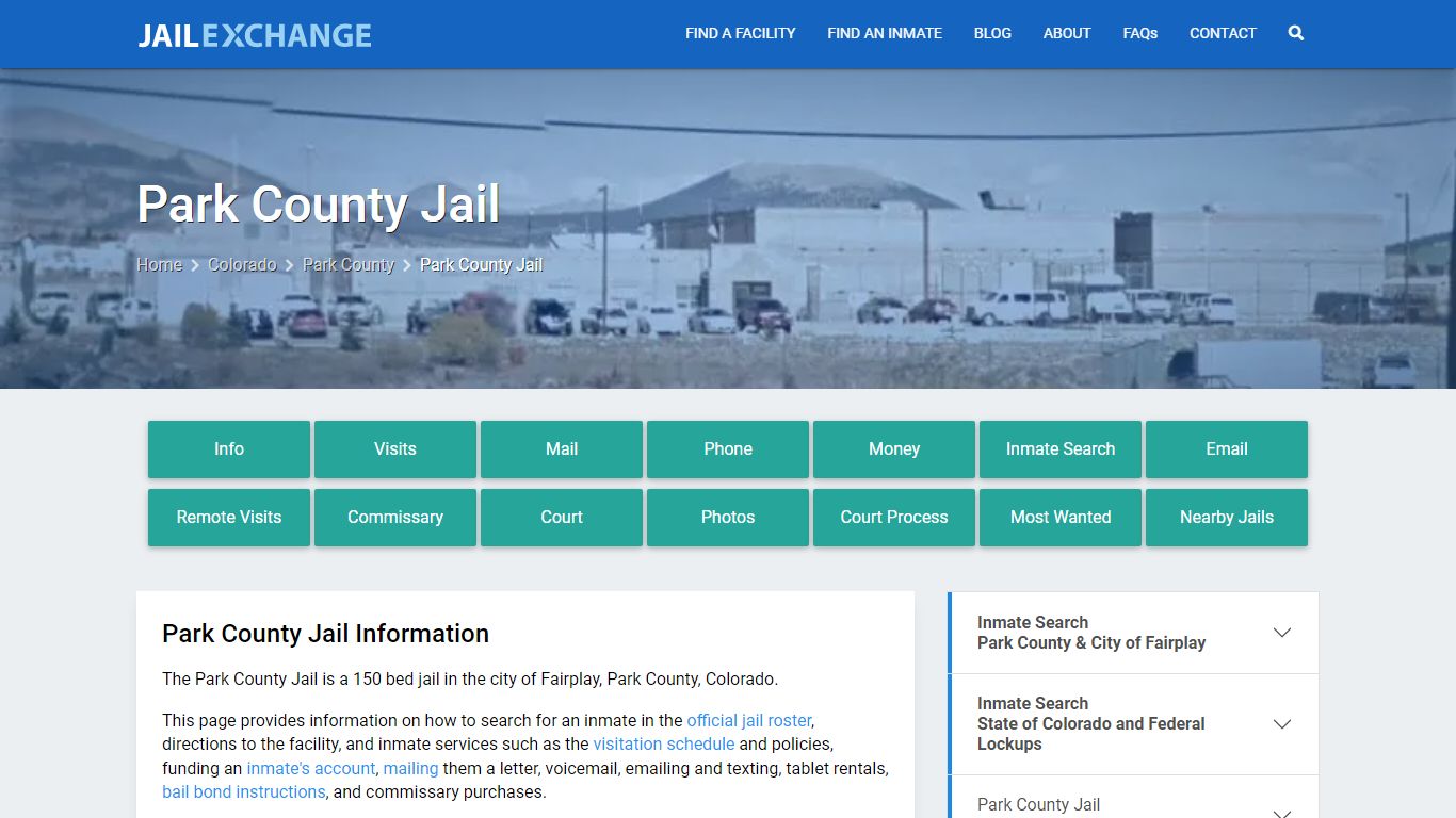 Park County Jail, CO Inmate Search, Information