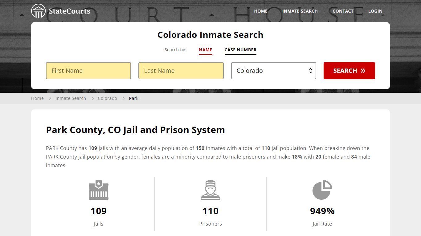 Park County, CO Inmate Search - StateCourts